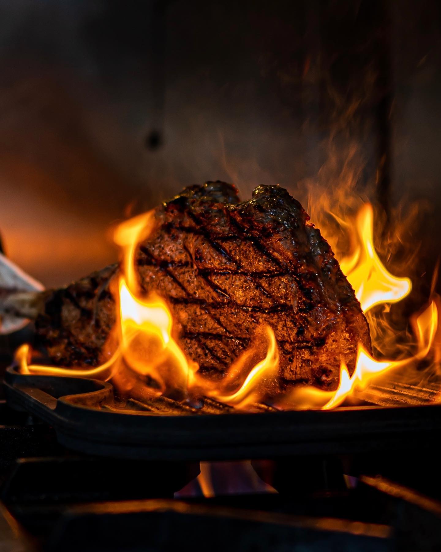 Marinated Steak Cooking at ADKT, restaurant in WestHollywood